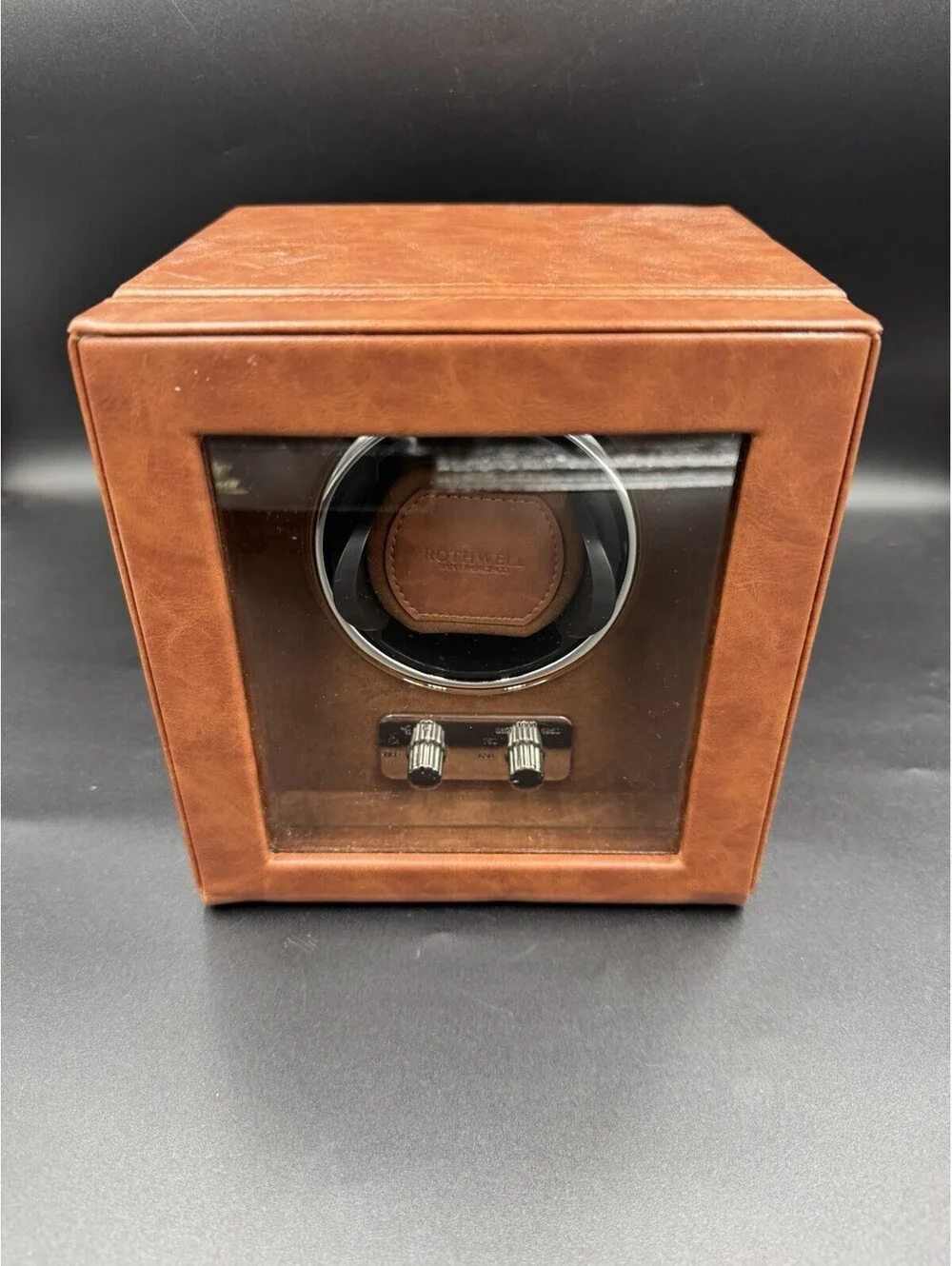 ROTHWELL SINGLE WATCH WINDER FOR AUTOMATIC WATCHES W/ QUIET